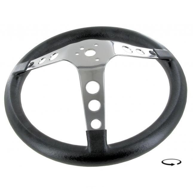 Volant 343mm černý/chrom - T.1 Buggy (univerzál)