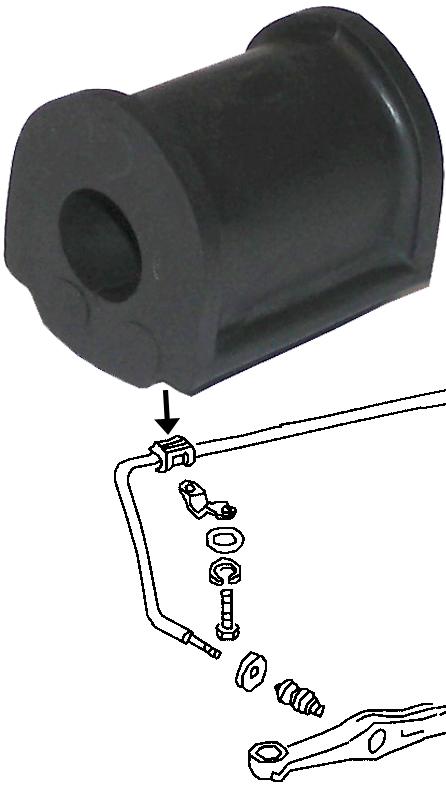 Pouzdra stabilizátoru/přední - T.1 1302/03 (1970 » 80)