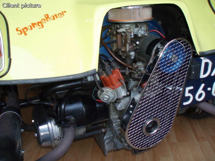 Kryt řemenic drátěný/chrom - Typ 1 motor (» 2003)