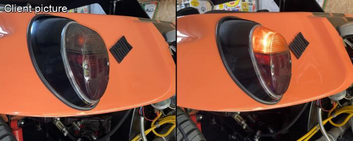 Skla světel kouřová/zadní - Typ 1 (1961 » 73)