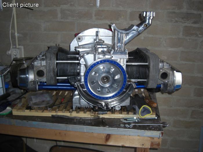 Řemenice klikové hřídele Alu/modrá stupnice - Typ 1 motor (1960 »)