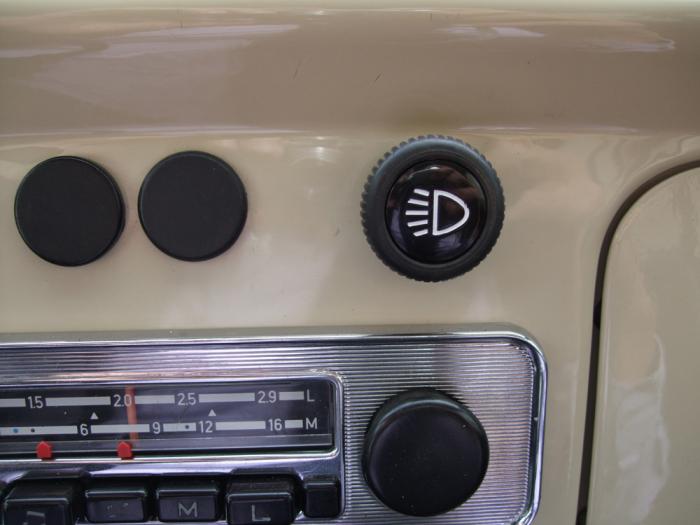 Krytka knoflíku/hlavní světla - Typ 1/3/14/34/181 (1967 »)