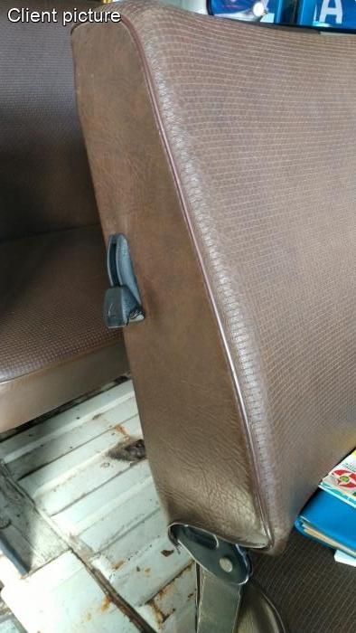 Páčka+průchodka odklápění sedadla - Typ 1/2/3/25/Golf/Jetta/Scirocco (1967 »)