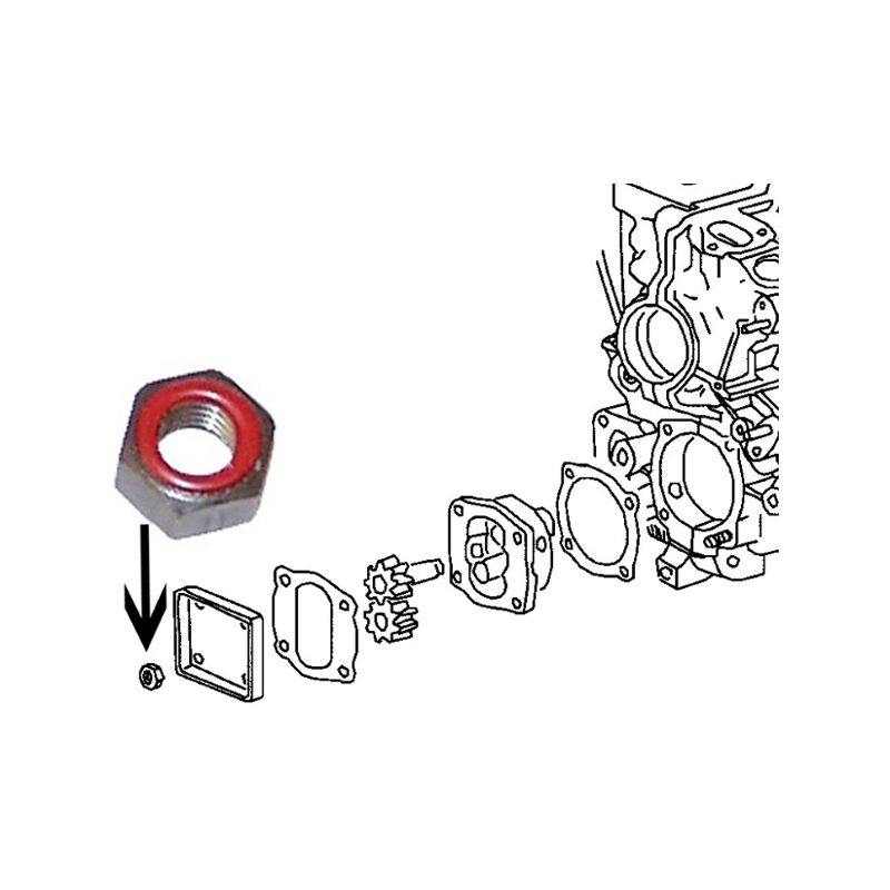 Matice/kryt čerpadla oleje - Typ 1/3/CT/CZ/WBX motory (1967 » 03)