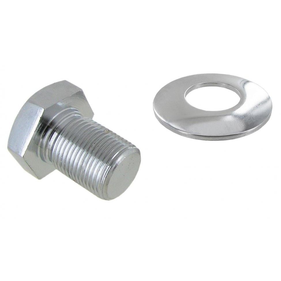 Šroub spodní řemenice 27mm/chrom - Typ 1 motor (» 2003)