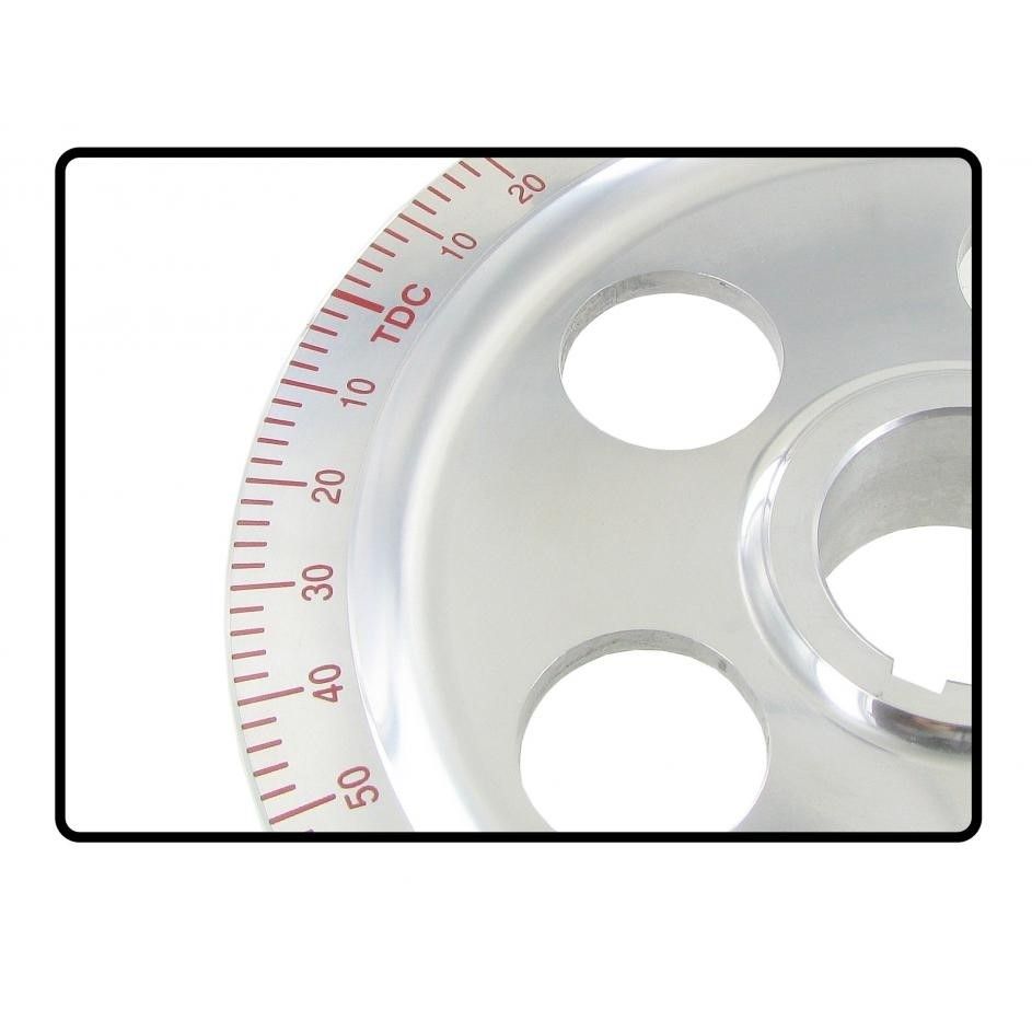 Řemenice klikové hřídele Alu/červená stupnice - Typ 1 motor (1960 »)