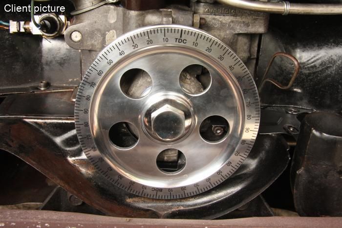 Řemenice klikové hřídele+pouzdro+gufero/Alu - Typ 1 motor (1960 »)