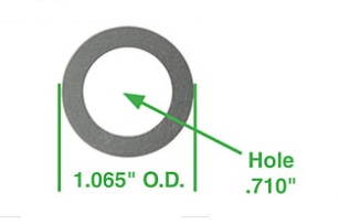 Podložky hřídele vahadla/0.762mm - Typ 1/3/CT/CZ/WBX motory (1960 »)
