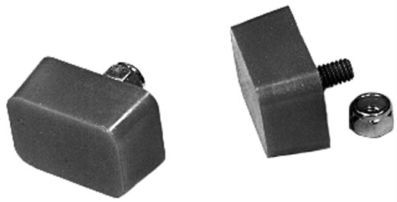 Dorazy nárazníku 22x47x35mm/červený uretan - Typ 1/Buggy (univerzál)