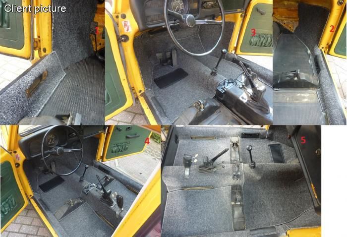 Koberce podlahy/šedé - Typ 1 (1972 »)