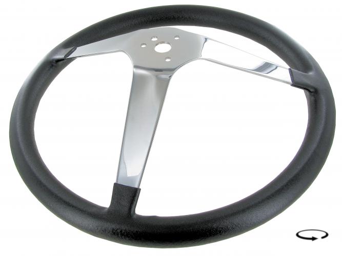 Volant 375mm černý/chrom - T.1 Buggy (univerzál)