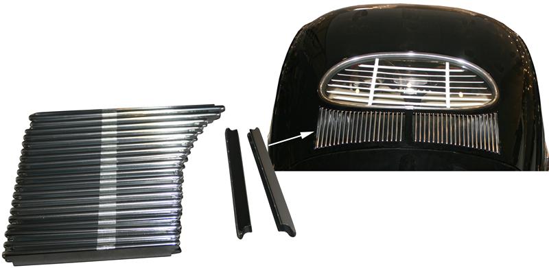 Mřížky pod zadní sklo/Alu set - Typ 1 (» 1957)