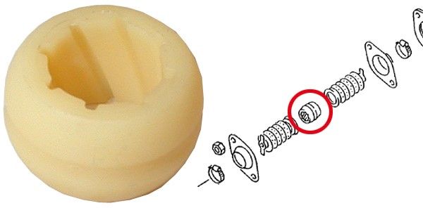Pouzdro tyče řazení/zadní - Typ 25 (1987 » 92)