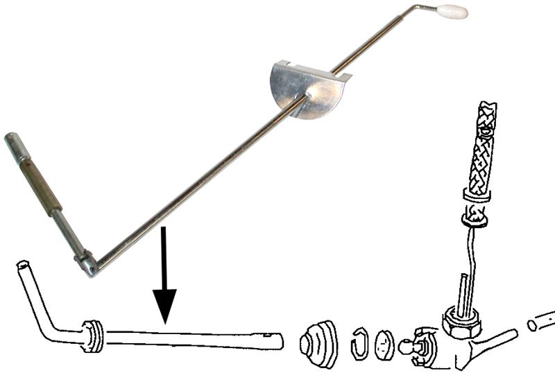 Páka nádrže paliva/hlavní - Typ 1 (1952 » 76)