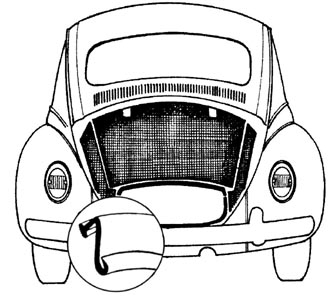 Těsnění kolem motoru/OE - Typ 1/14/181 (1966 » 03)