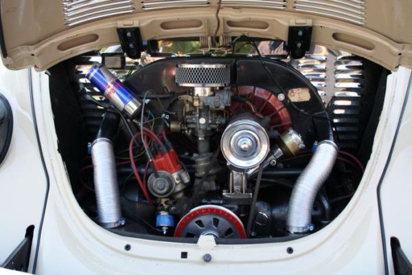 Řemenice klikové hřídele Alu/červená stupnice - Typ 1 motor (1960 »)