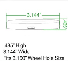 Krytka kola BRM (Ø80x10mm)