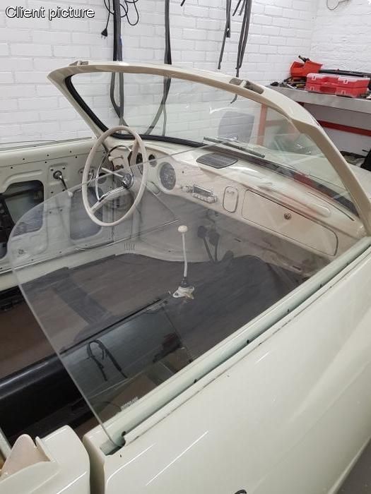 Sklo dveří čiré/P - Typ 14 Cabrio (» 1959)