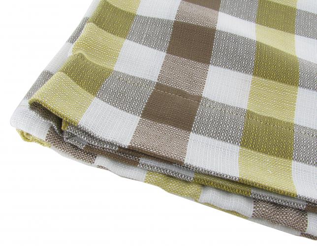 Záclonky bílo/žluté/hnědá kostka/10ks - Typ 2 Westfalia (1967 » 73)