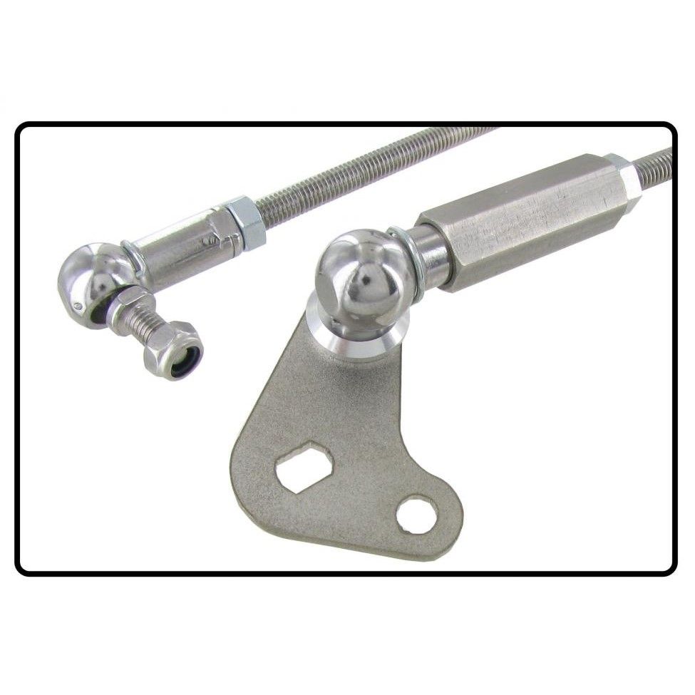 Táhla ovládací S/S Weber IDF/IDA/DRLA/EMPI HPMX/EPC - Typ 2/25/Porsche 914/4 (IV motory)