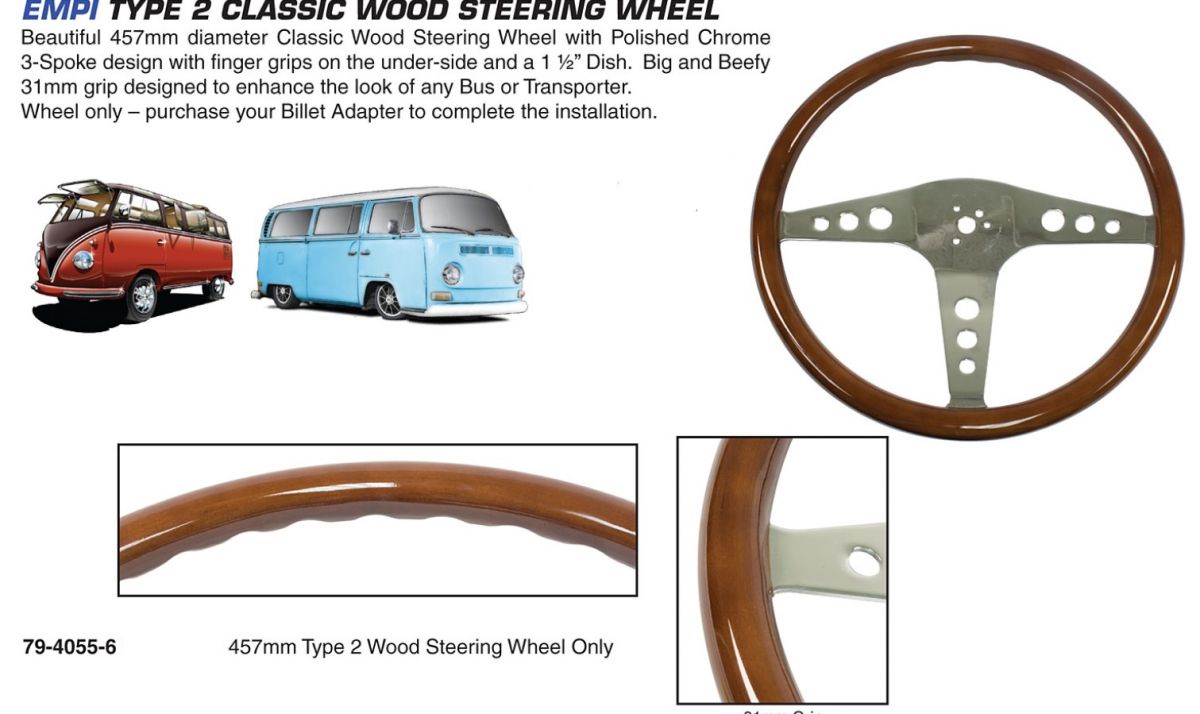 Volant 457mm/dřevo - Typ 2 (1950 » 79)