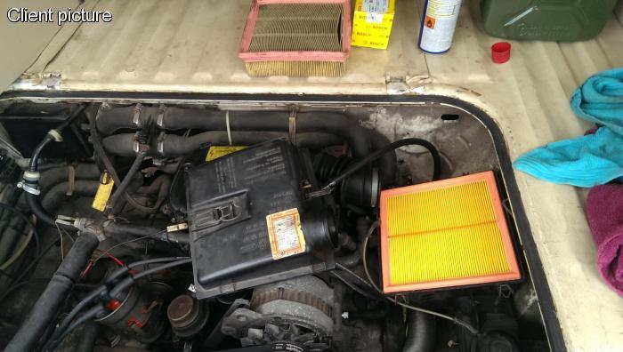 Filtr vzduchu - Typ 1/IV/CT/CZ/WBX motory/Porsche 924 (1972 »)