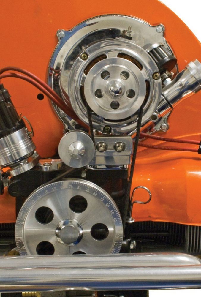 Řemenice+napínací kladka/Alu/EMPI - Typ 1 motor (1960 »)