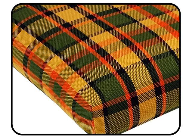 Matrace zadní 1280mm/žlutá/zelená/červená kostka - Typ 2 Westfalia (1967 » 79)