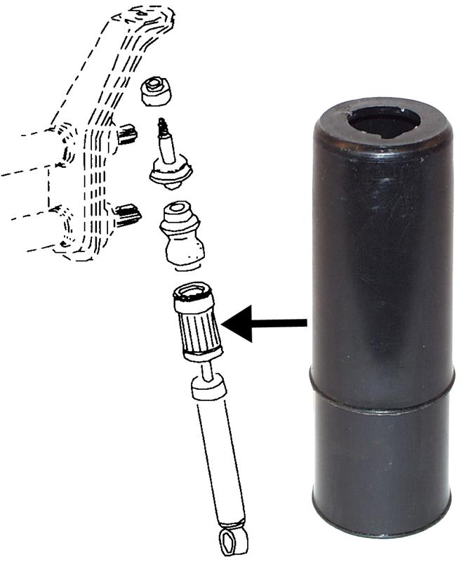 Manžeta tlumiče nárazu/přední/zadní L/P - Typ 1/14/181/Golf/Jetta/Scirocco (1965 » 03)