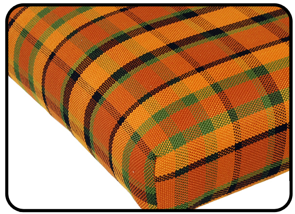 Matrace zadní 1280mm/oranžová/žlutá/zelená kostka - Typ 2 Westfalia (1967 » 79)