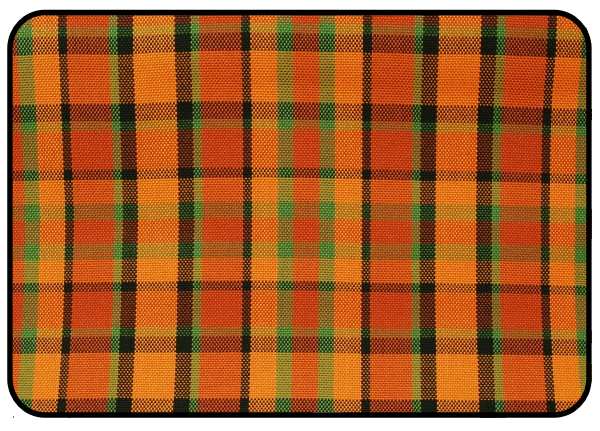 Potah rezervního kola oranžový/zelená/červená kostka - Typ 2 Westfalia (1967 » 79)