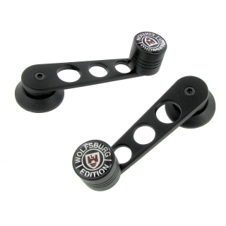 Kličky stahování oken černé/Wolfsburg Edition - Typ 1/2/3/14 (1967 » 03)