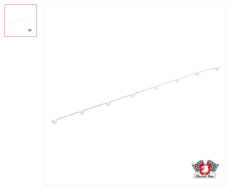 Spona vnitřní sametky/stahování skla dveří L/P - Typ 2/3 (» 1979)