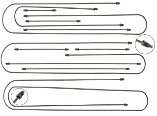 Trubky brzd/kit - Typ 25 Syncro bez ABS (» 1992)