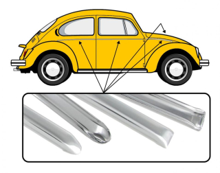 Lišty karosérie OE Alu/kit - Typ 1 (1967 » 72)