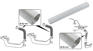Hadice chlazení motoru Alu/50x1000mm - Typ 1 motor (1963 »)