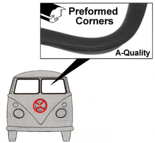 Těsnění skla plné/přední L - Typ 2 (1955 » 67)