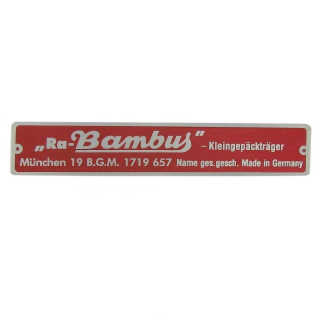 Štítek/přihrádka Ra-Bambus - Typ 1/2/3/14/181 (» 2003)
