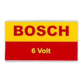 Samolepka Bosch/6 Volt - Typ 1/2/3/14 (1947 » 73)