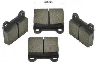 Destičky brzd 15mm/OE přední - Typ 1/3/14/Porsche 356C/911/912/914/4 (» 1972)