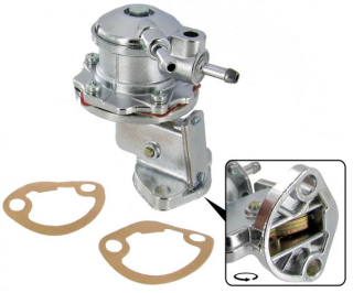 Čerpadlo paliva chrom/108mm - Typ 1/3 motory (1965 » 73)