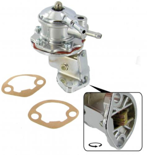Čerpadlo paliva chrom/100mm - Typ 1 motor (1973 »)