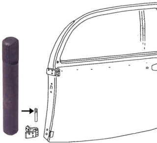 Čep pantu dveří Std - Typ 1 (1967 » 03)