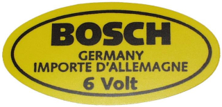 Samolepka/Bosch 6V - Typ 1/Porsche 356 (1947 » 73)