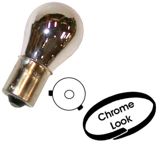 Žárovky 12V/27W chrom/bílé světlo