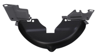 Krycí plech spodní řemenice/černý - Typ 1 motor (» 2003)