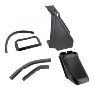 Krycí plechy chladiče oleje/černé - Typ 1 motor (1970 » 03)