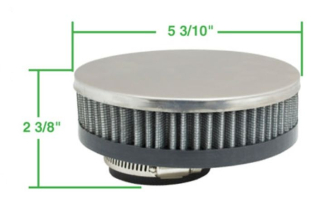 Filtr vzduchu/chrom - Typ 3/4 motory (1.5-1.8)