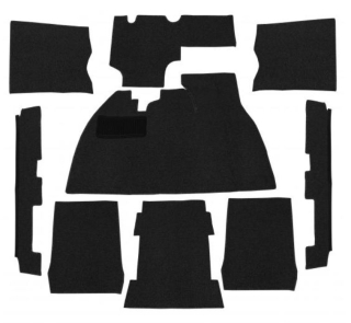 Koberce podlahy/černé - Typ 1 (1972 »)