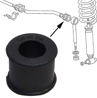 Pouzdro stabilizátoru 21mm/přední - Typ 25 (1979 » 92)